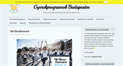 Desktop Screenshot of gyerekprogramok.info